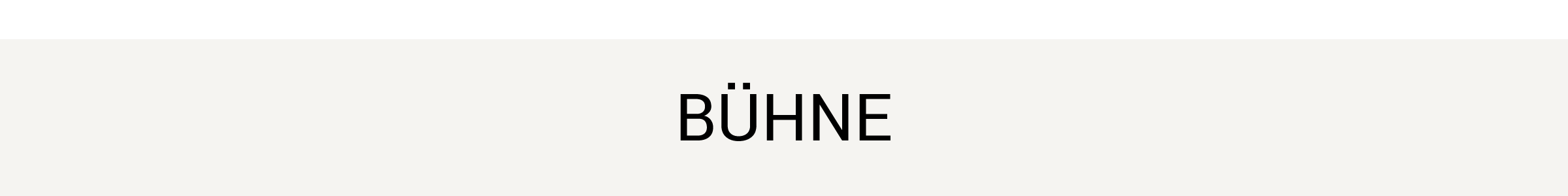Bühne